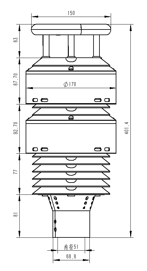 大气环境传感器尺寸图